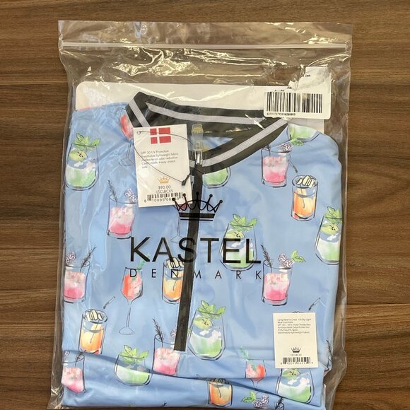 Kastel Denmark Women's Crewneck Sun Shirt - Blue Cocktails - XS - Picture 5 of 6